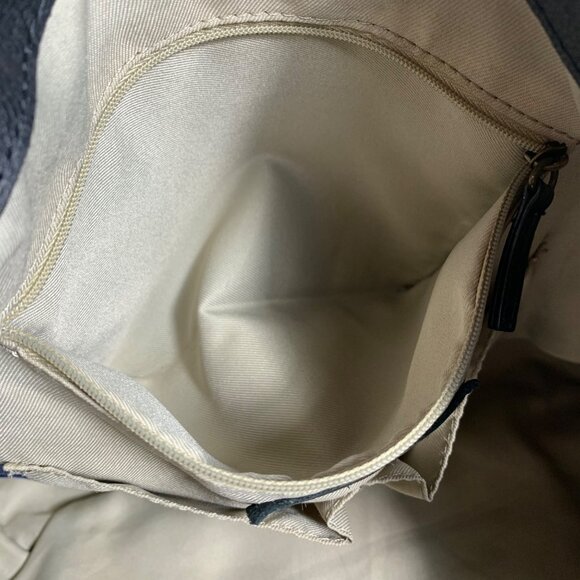 AMERICAN LEATHER CO Avery Sling Hobo Shoulder Bag Black Leather Tote EUC - Picture 11 of 13